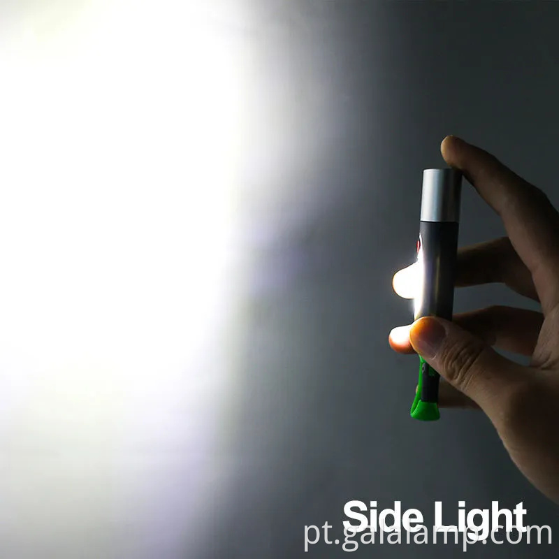 Lanterna recarregável tipo C Tipo C com holofotes brancos brilhantes